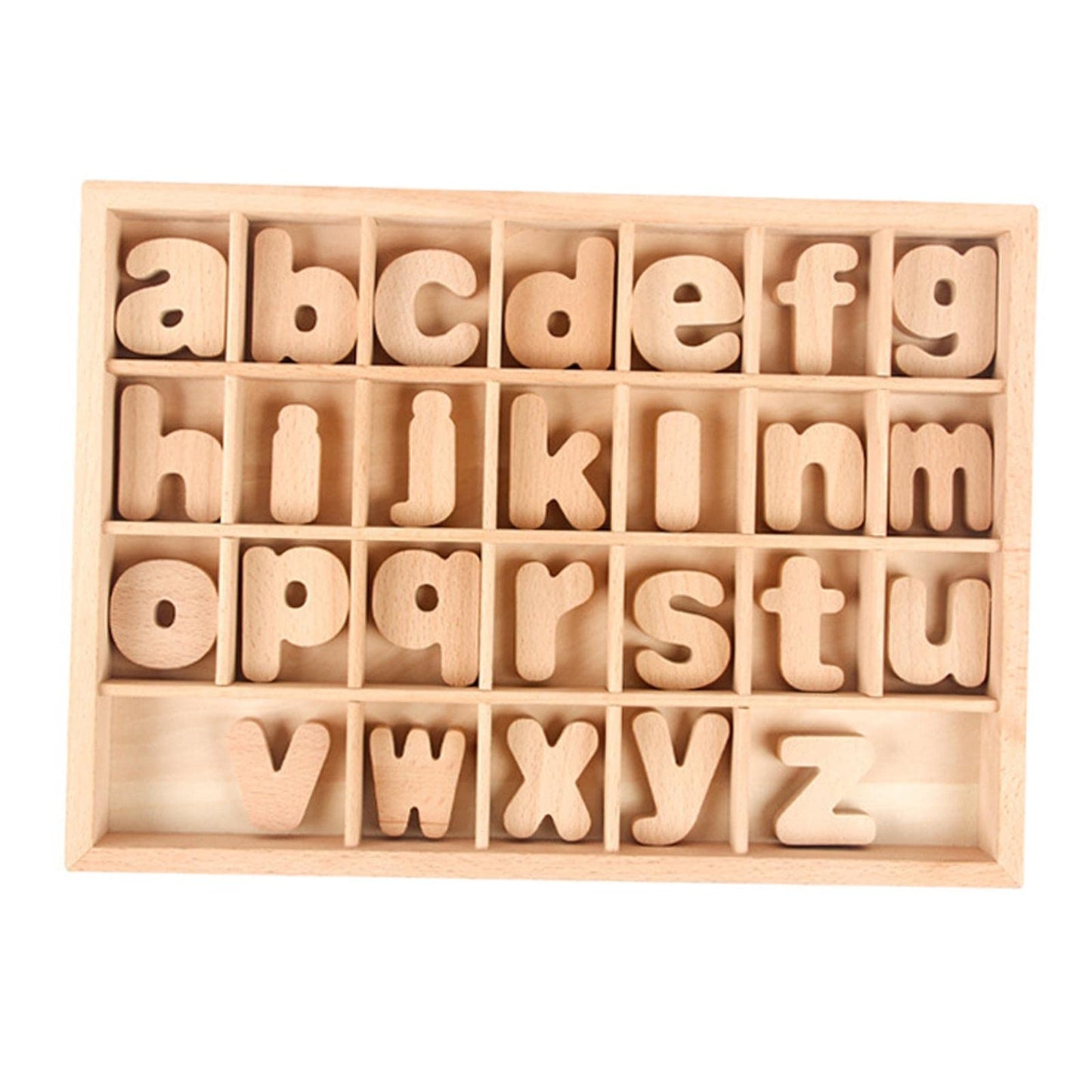Ilsmysutra Alphabet Letter Blocks Montessori Educational Toys With Sorting Box For Baby Lowercase|Toys For Baby|Developmental Ba