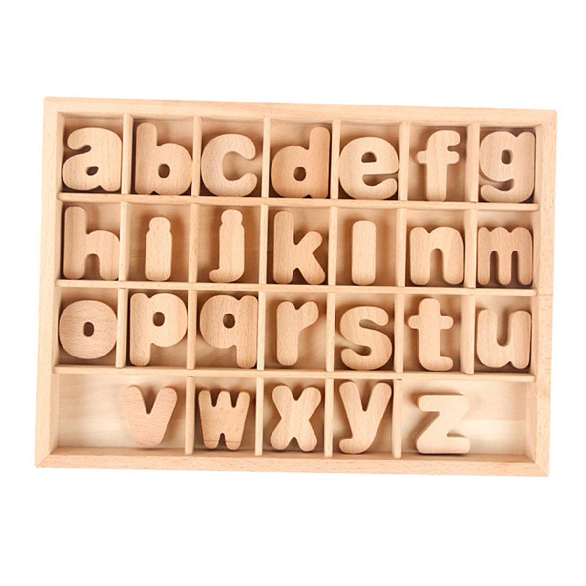 Ilsmysutra Alphabet Letter Blocks Montessori Educational Toys With Sorting Box For Baby Lowercase|Toys For Baby|Developmental Ba