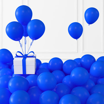 Kalor Retro Dark Blue Balloons,100 Pcs 5 Inch Klein Blue Matte Latex Balloons For Balloon Garland Arch, Birthday Decoration, Wedding Party, Baby Shower Decorations