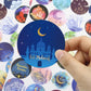 Eid Al-fitr Stickers 240 Pcs Ramadan Kareem and Eid Stickers Sheets Gift Tag Al-fitr Sticker for Kids