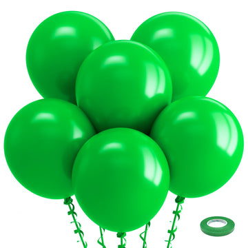 Bezente Green Balloons 18 Inch - 30 Pack Large Thick Light Green Balloons Big Round Green Latex Balloons For Birthday Baby Showe
