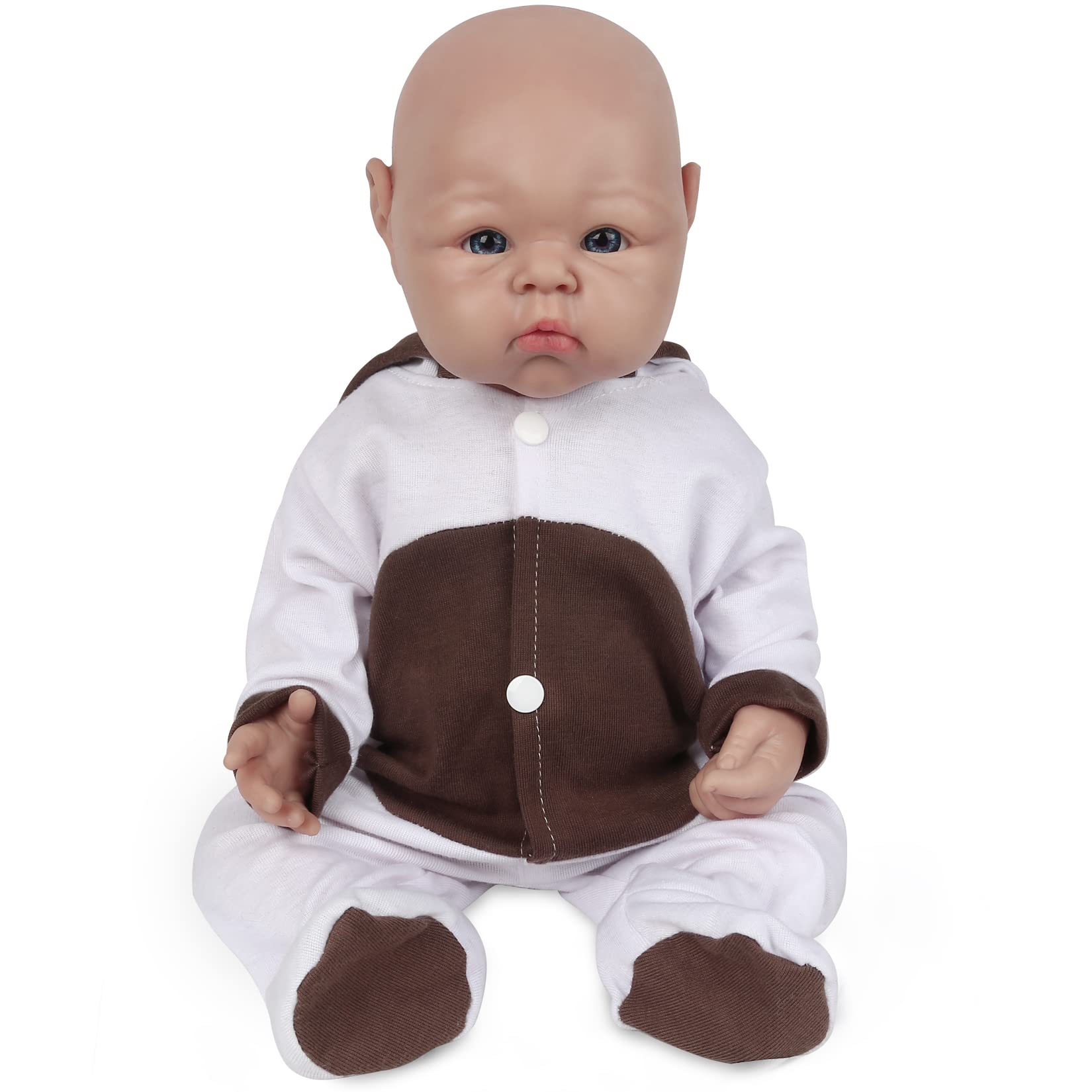 Vollence 19 Inch Full Silicone Reborn Realistic Lifelike Baby Doll - Girl