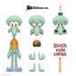 Super7 Ultimates! Spongebob Squarepants Squidward - 7' Spongebob Action Figure With Accessories Classic Cartoon Collectibles And Retro Toys