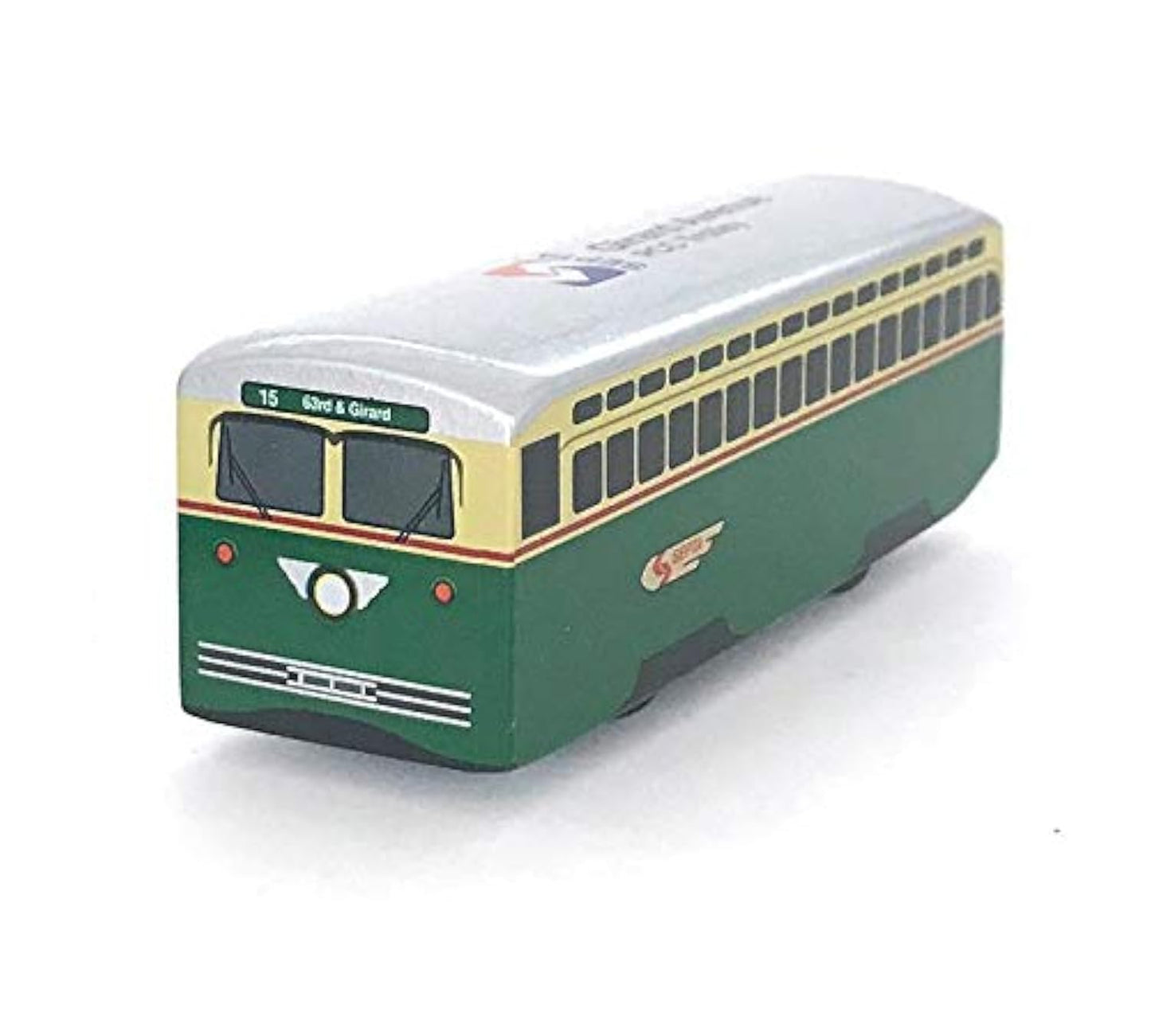 Muni Pals Munipals Septa Wooden Railway Girard Avenue Trolley Child Safe And Tested Wood Toy Trolley