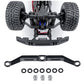 RCLIONS Aluminum Steering Link for 1/18th TRX4M RC Crawler Car Upgrades (Black)