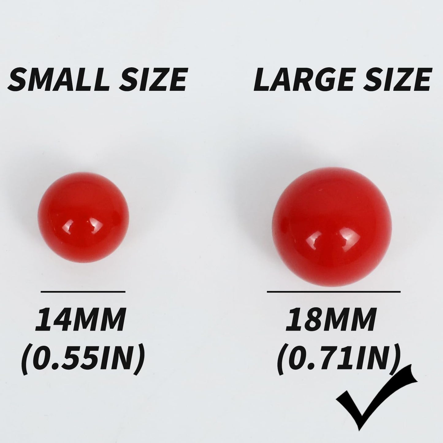 Comsrev Large Size18Mm 30 Wahoo Board Game Replacement Marbles 5 Each Of 6 Colors 6 Dice And A Play Bag For Aggravation Wahoo Bo