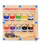 Toy Huesmagnetic Color And Number Maze Board Puzzle Counting, Matching And Fine Motor Skills Activity Toy For Toddlers  Color B