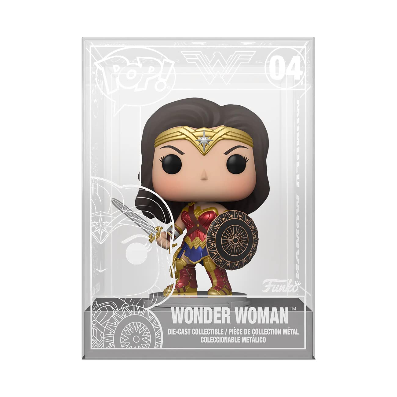 Funko POP! Die Cast Wonder Woman with decorative replica blade & Shield
