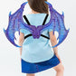 Kids Dinosaur Costume Dress Up Wings Dragon Tail Mask Set Halloween for Children Birthday Party Favors Gifts (blue)