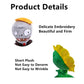 Jhesao 6 Pcs Plants And Zombies Pvz Plush Zombies Plants Sets - Peashooter, Conehead, Chomper, Sunflower Figures In Gray And Purple