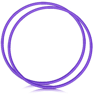 WinnerWhy 2 Pcs Toy Hoop Exercise Hoop Detachable Adjustable Plastic Toy Ring Playground Equipment for School Colored Circles Exercise Ring for Teens Dog Agility Equipment(Purple 23 Inch)