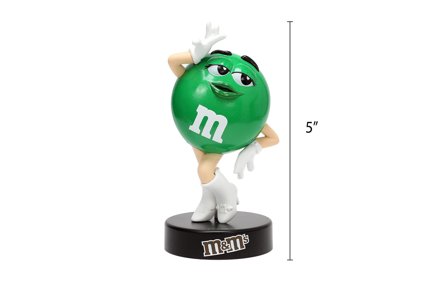 Jada Toys M&M's 4" Green Die-cast Figure, Model 33238, Metal Collectible