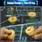 Transformable Fidget Spinner, Metal Hand Hammer Fidgit Chain Toy For Kids Adults, Cool Shield Fingertip Gyro Stress Relief Cube