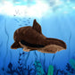 Tiny Heart Simulation Stingray Soft Stuffed Plush Toy 19' Long, Stuffed Animal Plush Toy Cute Realistic Stingray Plush Toy Children'S