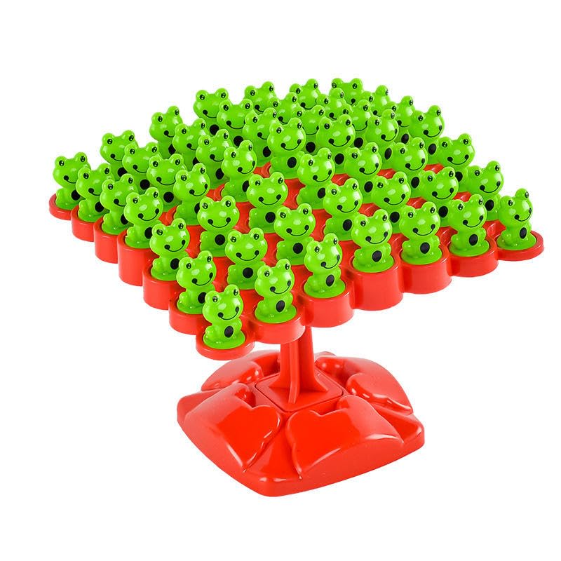 Frog Jumping Chess Board Kids Interactive Tabletop Strategy with Frog Pieces Family Fun Educational Toy Multiplayer Balance & Th