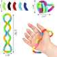 12Pcs Random Multicolored Quiet Fidgets Toys For Unique Fidget Experience, Anti Anxiety Sensory Toys Combine Into New Shapes,Bra
