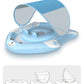 Relaxing Baby - Double Float with Adjustable Safety Seat,Canopy UPF 50+ Sun Removable,Inflatable Animal Style Float,Swimming Flo