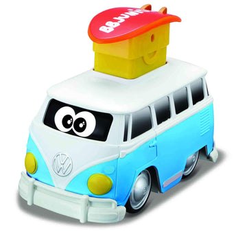 BB Junior VW Press & Go Toy Car - Plastic, Model 16-85110, Engaging Push & Go Action