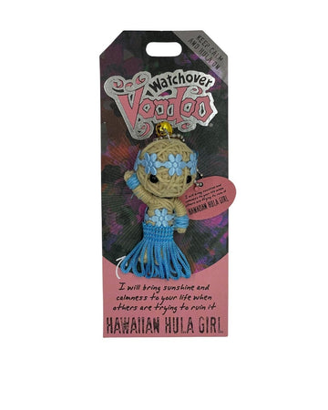 Watchover Voodoo 3-Inch Hawaiian Hula Girl Keychain - Handcrafted Gift To Bring Good Luck And Positivity Everywhere You Go