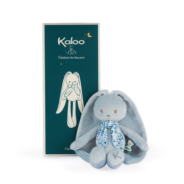 Kaloo Lapinoo My First Friend Corduroy Rabbit - Machine Washable - 13.75” Tall In Gift Box - Blue Ages 0+ - K969944