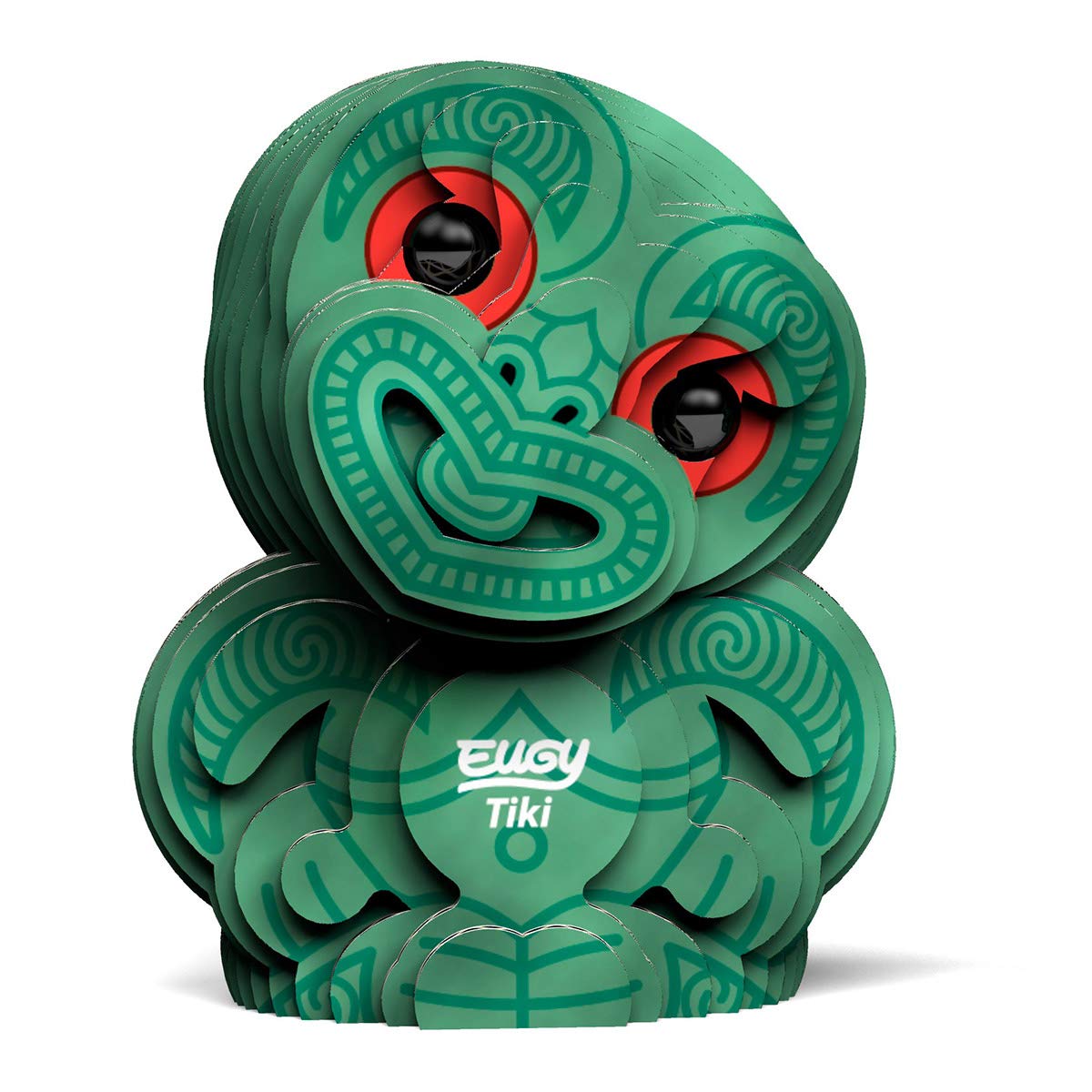 Eugy Tiki 3D Puzzle, 24 Piece Eco-Friendly Educational Toy Puzzles For Boys, Girls & Kids Ages 6+