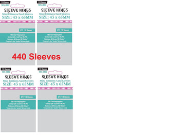 Sleeve Kings Mini Chimera Card Sleeves 43 X 65 Mm (4X110 Pack, 440 Sleeves)