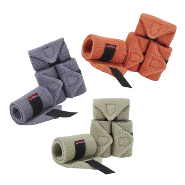 LeMieux Toy Pony Bandages for Toy Pony - Fleece - Simple Fastening - Suitable for Ages 3 Years + - Apricot