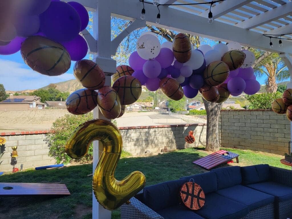 Gold Number 2 Balloon 40 Inch, 2 Balloon Number, 2Nd Birthday Decorations For Baby Girls Boys Toddlers