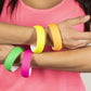 Neon Nation 4 Pack 1980S Style Costume Bracelets 1'' Soft Bangles