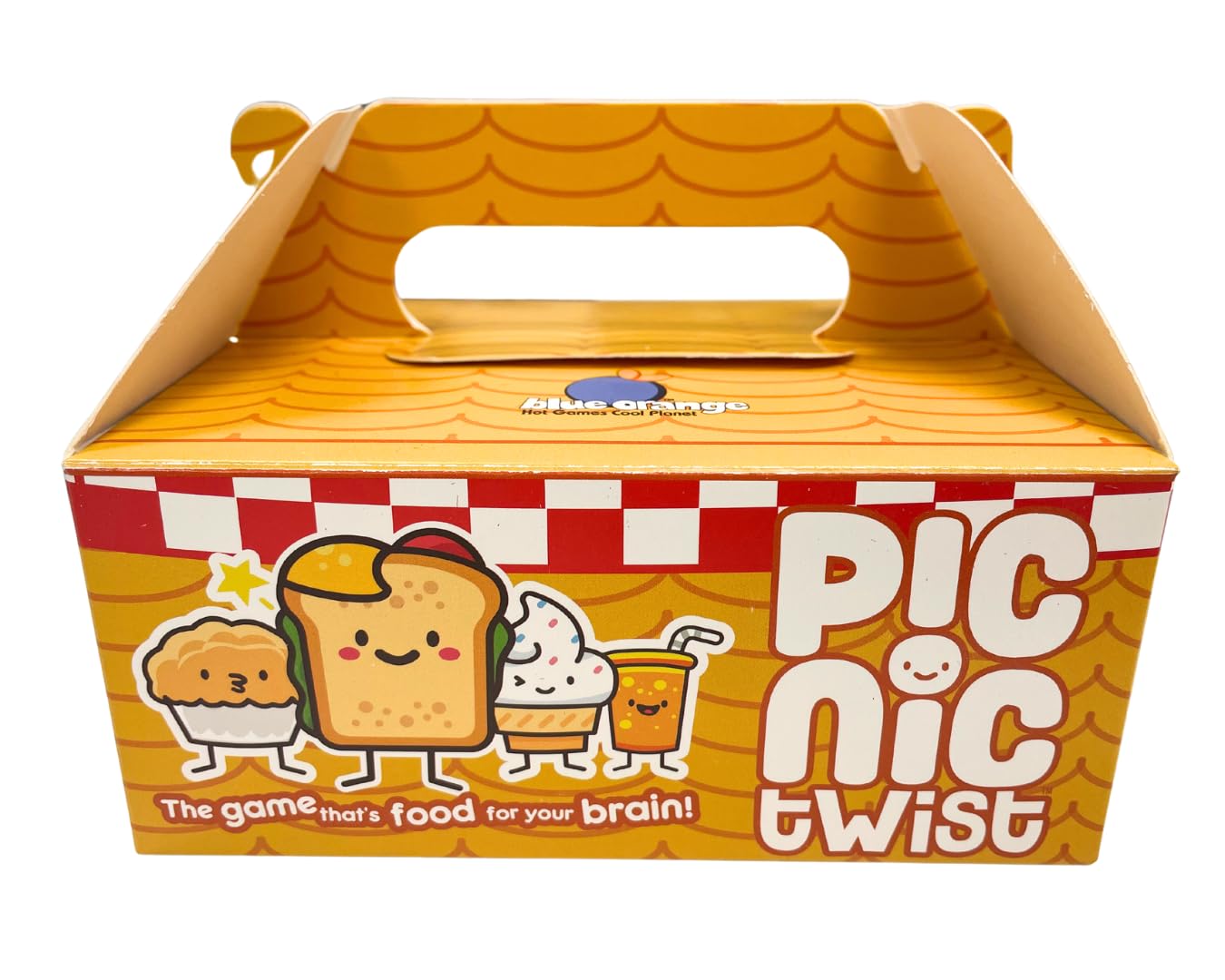 BLUE ORANGE GAMES Picnic Twist  Set Collection Card Game in a Picnic Basket  Family or mature-themed Strategy Game for 1 to 9 Players Recommended for Ages 8 & Up.
