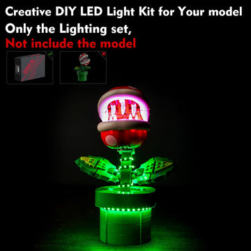 Locolee Led Light Kit Compatible With Lego Piranha Plant 71426 Set Diy Creative Lighting Set Accessories Compatible With Lego Ma