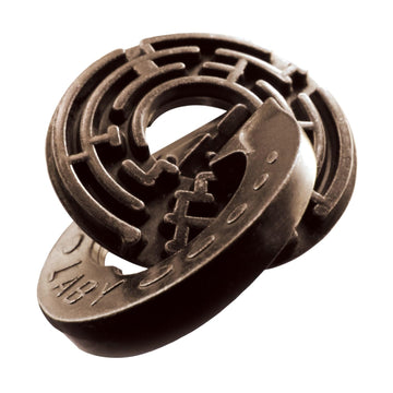 Bepuzzled | Labyrinth Hanayama Metal Brainteaser Puzzle Mensa Rated Level 5, For Ages 12 And Up