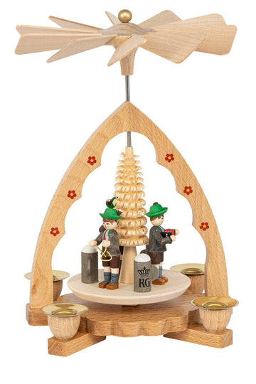 Alexander Taron Decorative Bavarians Pyramid - 7" H, Wood, Multicolor, Model 16375