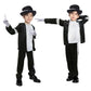 Actlati Kids Dance Star Costume Boys 80S 90S Pop Stage Halloween Cosplay Set For Hip Hop Disco Role Play Kits 4-9 Years