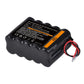Tectra 12V RC Battery with Bare Leads, 2200mAh High Capacity Ni-MH 10 Cells Rechargeable Battery Pack for RC Car, RC Boat, RC Ro