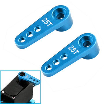 Vgoohobby 3PCS Metal 25T Servo Horn M3 Threads Steering Arm Server Rocker Adapter Compatible with Savox Power HD HSP Servos Moto