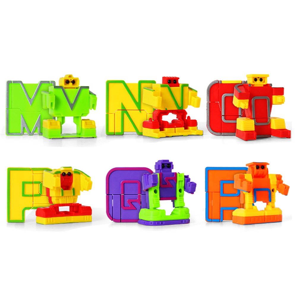 miYou Alphabet Robots Toy for Kids ABC Learning Education Preschool Toys 26 Pieces/Gift Box