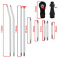 Pothyes Lcg Girder Frame Hard Stainless Steel Linkage Link Rod End For 1/10 Rc Crawler Axial Scx10 Ii Iii Trx4 Capra 1.9 Utb Met