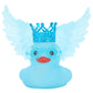 AOT Blue Angel Rubber Duck Car Ornaments Squeaky Duck with Wing,Mini Crown,Sunglasses Car Dashboard Decorations Party Favors Duc