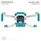 Wrapgrade Skin Compatible With Dji Mavic Mini | Accent Color (Caribbean Blue)