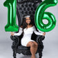 40 Inch Number 8 Balloon, Giant Dark Green 8 18 28 80 Birthday Balloons, 8Th Birthday Decorations Party Supplies, Wedding Annive