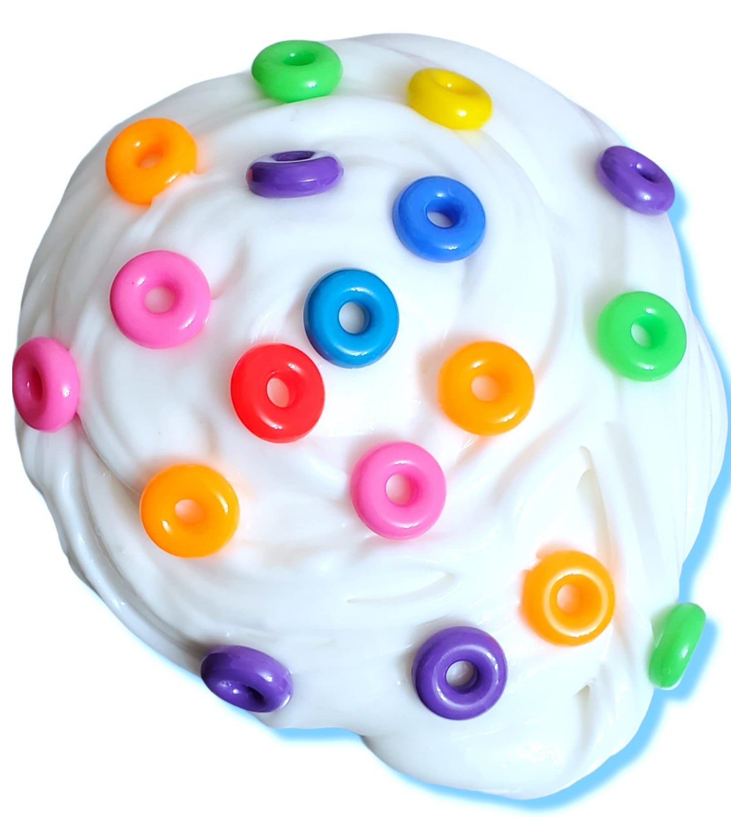 Frooty Loops Cereal Milk Handmade Thick & Glossy Slime 4Oz - Hoshimi Slimes