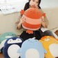 CASAGOOD Soft Flat Penguin Plush Hugging Pillow Cute Navy Blue Penguin Stuffed Animal Plushies Toys Kids Anime Cushion for Birthday  Valentine's Day  Christmas...16.5 Inch