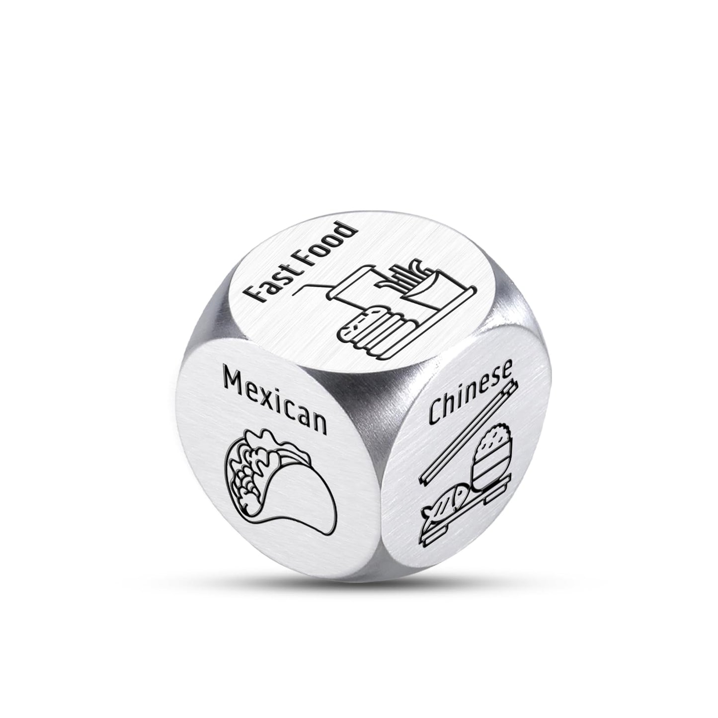 Valentines Dice Date Night Gifts for Couples Anniversary Ideas for Women Men Funny Adults Food Decision Dice, Iron Gifts for 6 Y