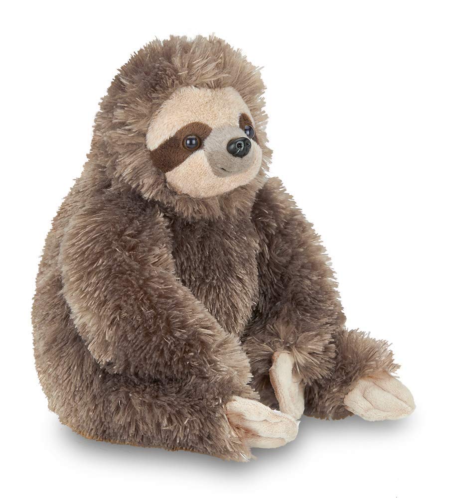 Bearington Speedy Plush Three Toed Sloth Stuffed Animal  12 inches