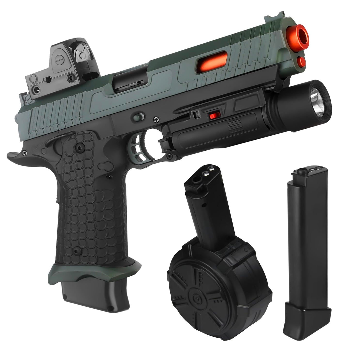 Electric Gel Blaster Toys New X5, Full Auto Splat-Blaster Includes Drum and Goggles for Outdoor Team Game, X2 Upgrade Version fo