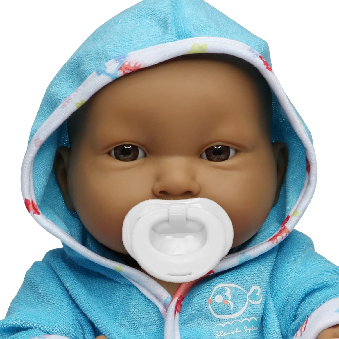Jc Toys Bath Time Gift Set Featuring Adorable Hispanic Lots To Love Babies 14' All Vinyl Washable Dolls Dressed In Hooded Bathrobe And Diaper, Includes Pacifier And Bath Friend