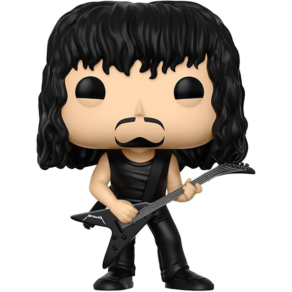 Funko Kirk Hammett: Metallica X Pop! Rocks Vinyl Figure & 1 Pet Plastic Graphical Protector Bundle [#059 / 13808 - B]