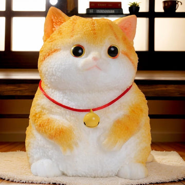 YJPPDD Big taba Squishy Cat  Handmade Squishy Cat Stress Relief Toy for mature-themed/Kids  Cute & Soft Kitty-cat Design  Perfect Squeeze Toys Gift for Relaxation and Funn (Orange Cat)