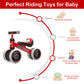 Baby Balance Bike Toys For 1 Year Old Boy Girl Gifts, 10-24 Month Toddler Balance Bike With 4 Silence Wheels, No Pedal Toddler F
